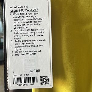 Align HR Pant legging 25” Soleil